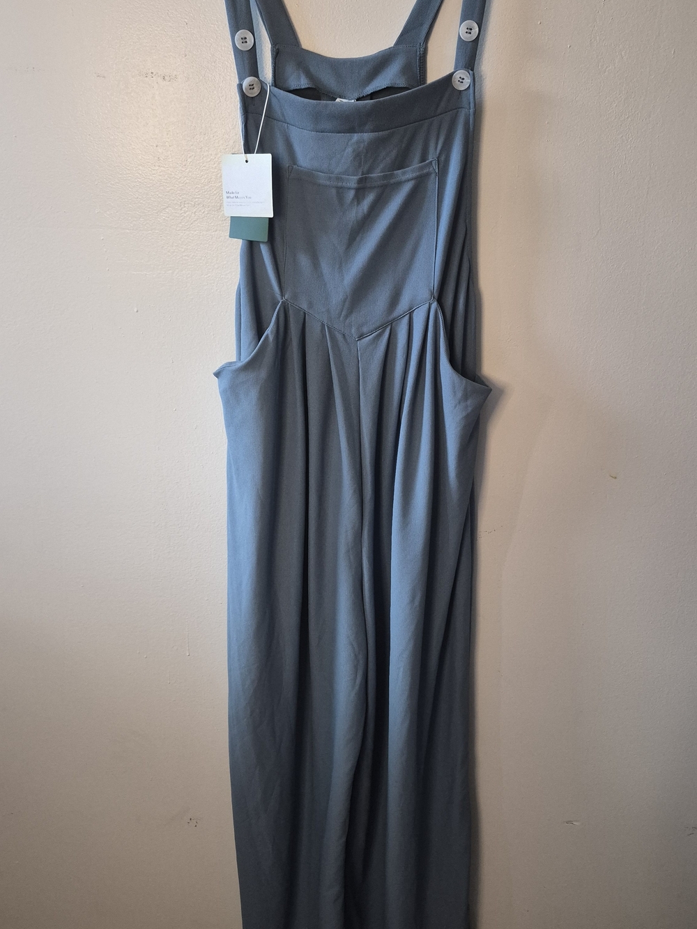 Halara Pockets Waffle Casual Overalls